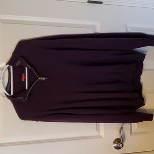 Merona Purple neck zip up Sweater